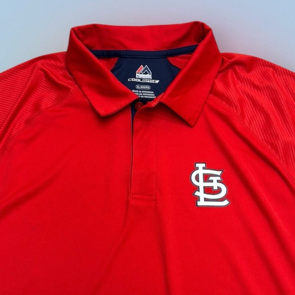 ST. LOUIS CARDINALS Men’s XL Red Polo Shirt